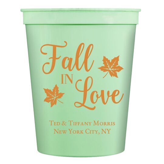 Big Autumn Fall In Love Stadium Cups